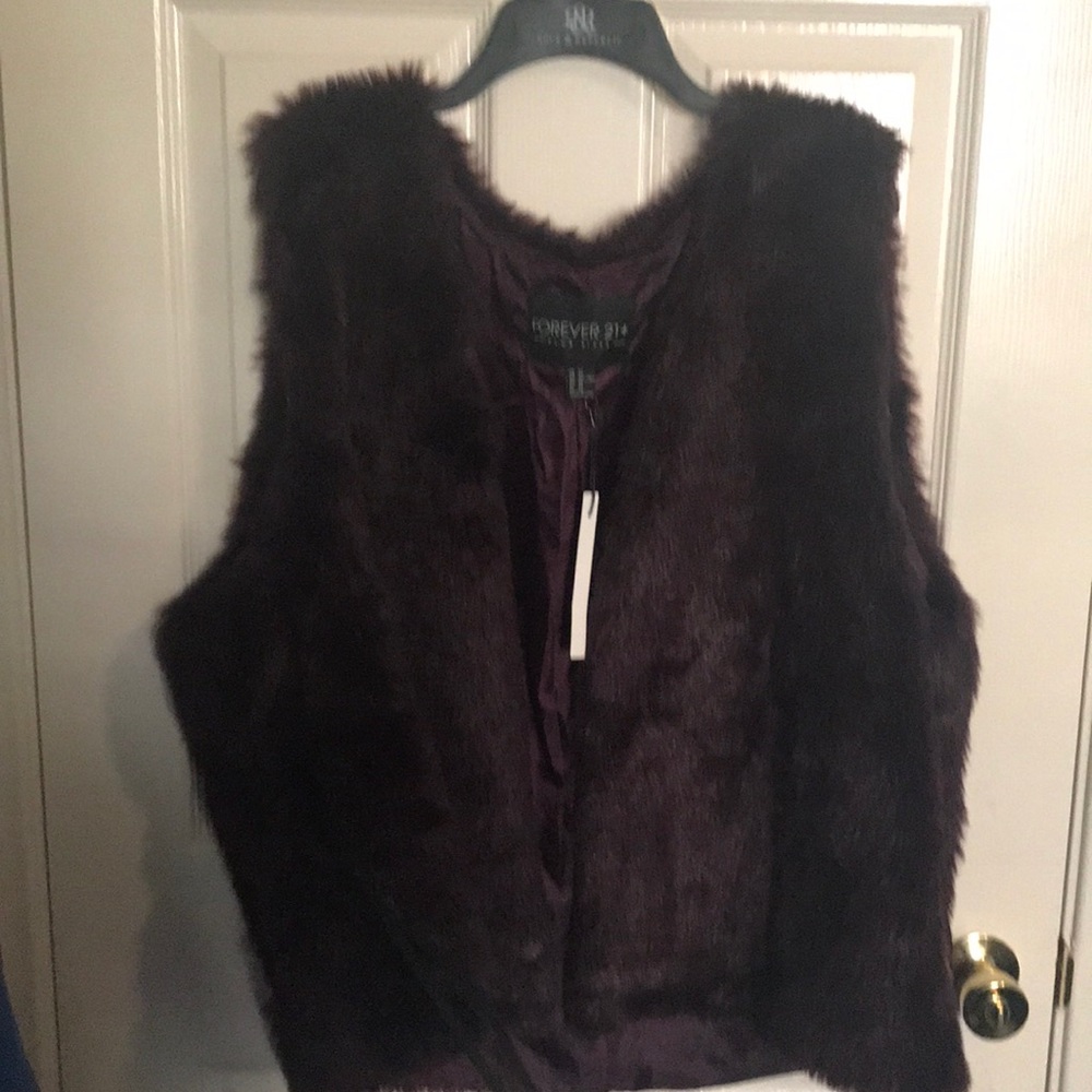 Faux fur vest